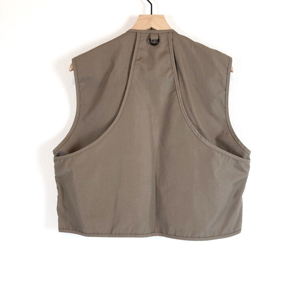 Vintage South Bend SIZE L Fly Fishing Hunting Photographer Khaki Vest 15 Pockets - Picture 4 of 8